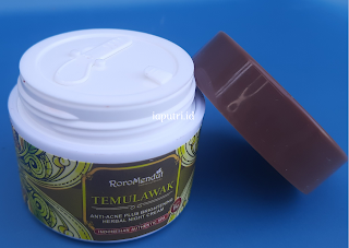 Kemasan produk Temulawak Anti-Acne Brightening Herbal Night Cream