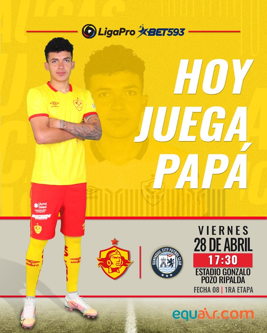 Aucas enfrenta a G.City, en el Gonzalo Pozo 17h30