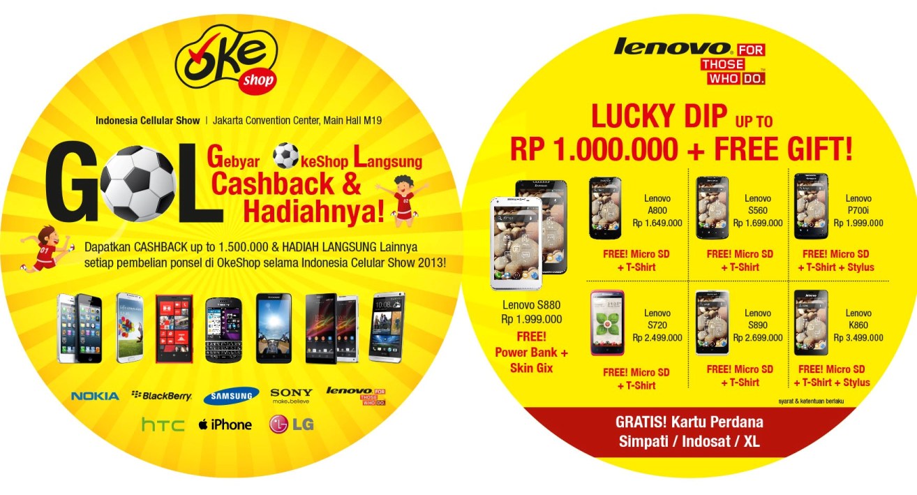 OkeShop Promo di Indonesia Cellular Show 2013