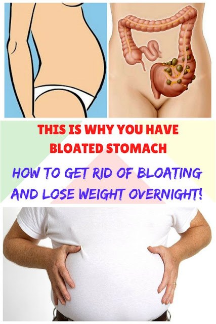 THIS IS WHY YOU HAVE BLOATED STOMACH AND HOW TO GET RID OF BLOATING AND LOSE WEIGHT OVERNIGHT!
