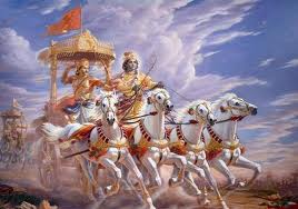 Krishna and Arjuna in Battle