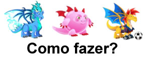 Como fazer os dragões Gummy( Gomoso ), Fire-Cool( Fogo Frio ) e Soccer( Dragão de futebol )