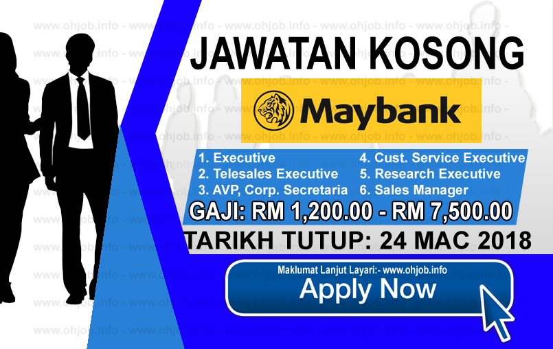 Jawatan Kosong Malayan Banking Berhad - Maybank (24 Mac 