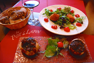 Great French Food Starter Le Pot de Lapin Restaurant