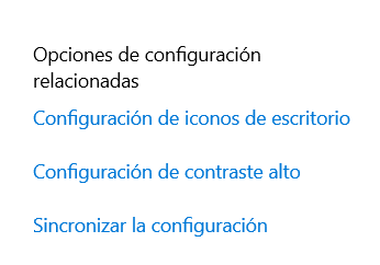 Configuración de iconos de escritorio de Windows