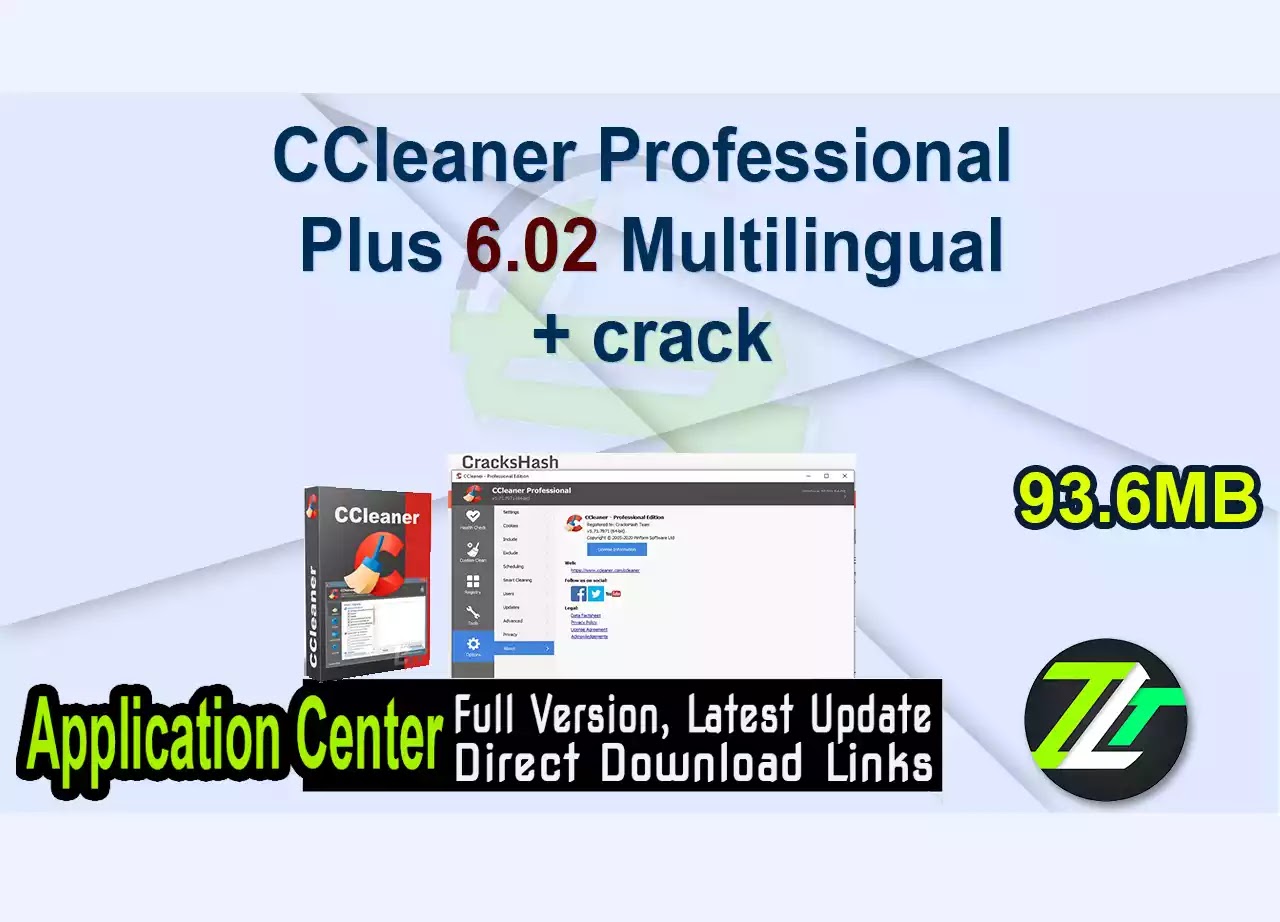 CCleaner Professional Plus 6.02 Multilingual + crack
