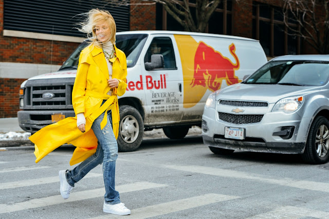 New York, Fashion Week, Street Style, yellow, colour, spring, trend, the purple scarf, melanie.ps, toronto, ontario, canada