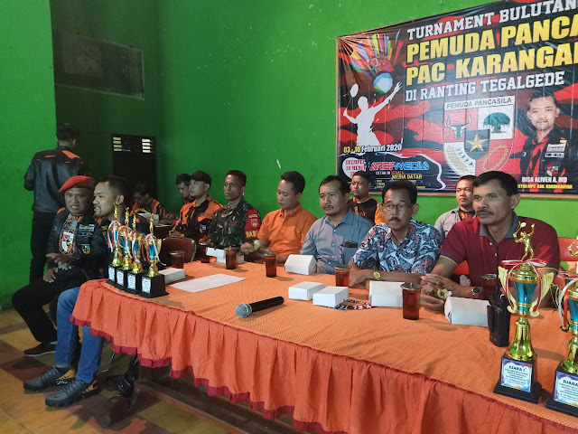 Kodim Karanganyar - Pembukaan Kejuaraan Bulutangkis Pemuda Pancasila PAC Karanganyar Cup I