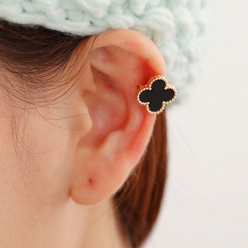 http://www.okajewelry.com/product/2667/Gold-Four-Leaf-Clover-Cuff-Earring-Non-Piercing.html