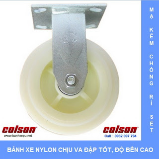 Bánh xe đẩy Nylon công nghiệp chịu lực 306kg | S4-5208-829 www.banhxepu.net