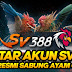 DAFTAR AKUN SABUNG SABUNG AYAM SV388 ONLINE SITUS RESMI TERBAIK NO 1