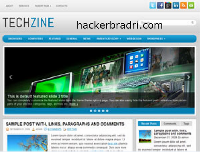 Free Download Wordpress Theme TechZine Full hackerbradri.com