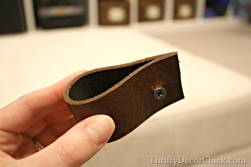 old belt as handles