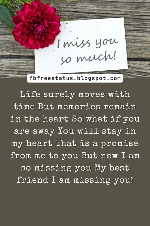 Missing You Messages for Friends