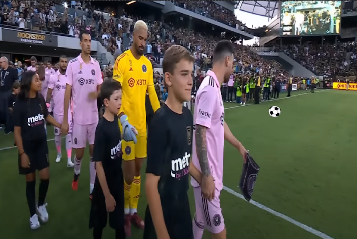 At The Start Of The Chicago Fire Vs. Inter Miami Game, When Messi Took The Field With His Football Team, It Was As If The Entire Stadium Was Watching Him