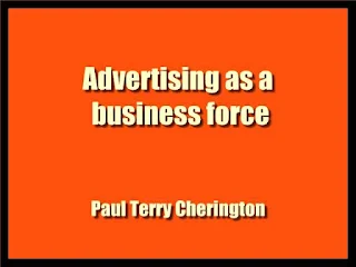 Advertising as a business force