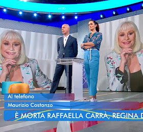 Roberta Capua foto annuncio morte Raffaella Carrà 5 luglio 2021