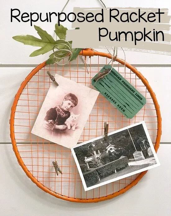 racket pumpkin memo board with overlay