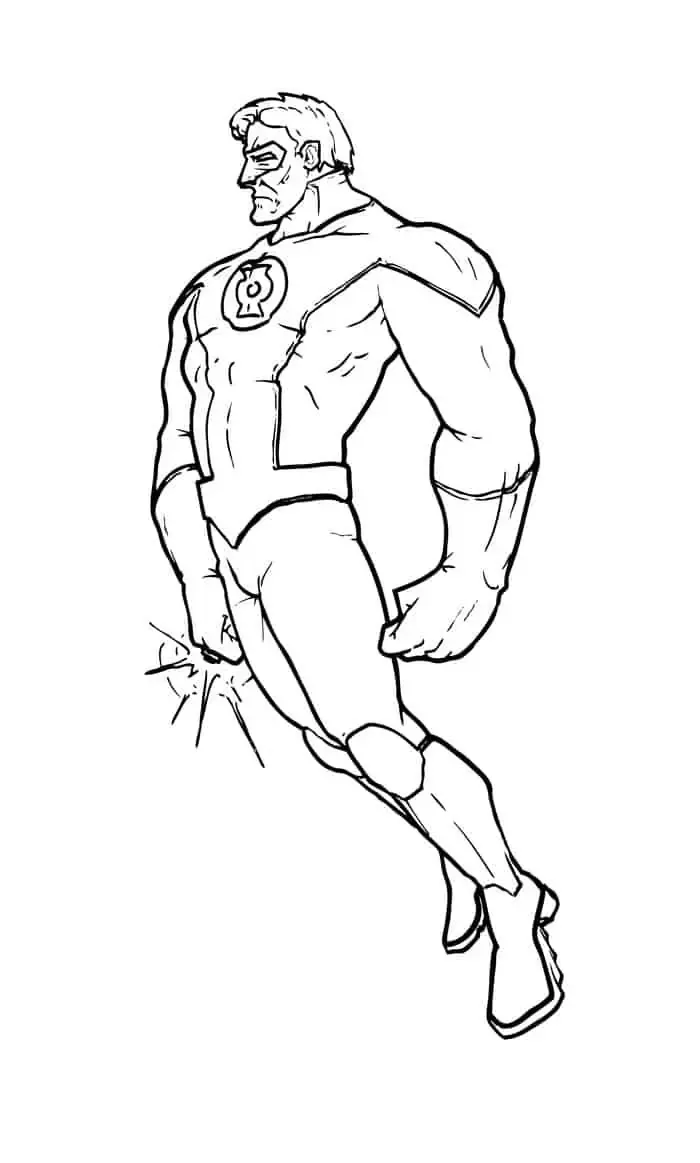 Coloring Pages Green Lantern