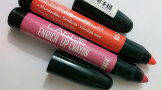 Lakme Enrich Lip Crayon Shade 03 and 04 review.