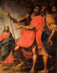 San Juan Bautista muestra al Cristo a San Andrés. Ottavio Vannini. Siglo XVII
