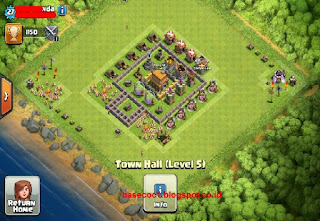 Kumpulan Gambar Base COC TH 5 Terbaik Terbaru