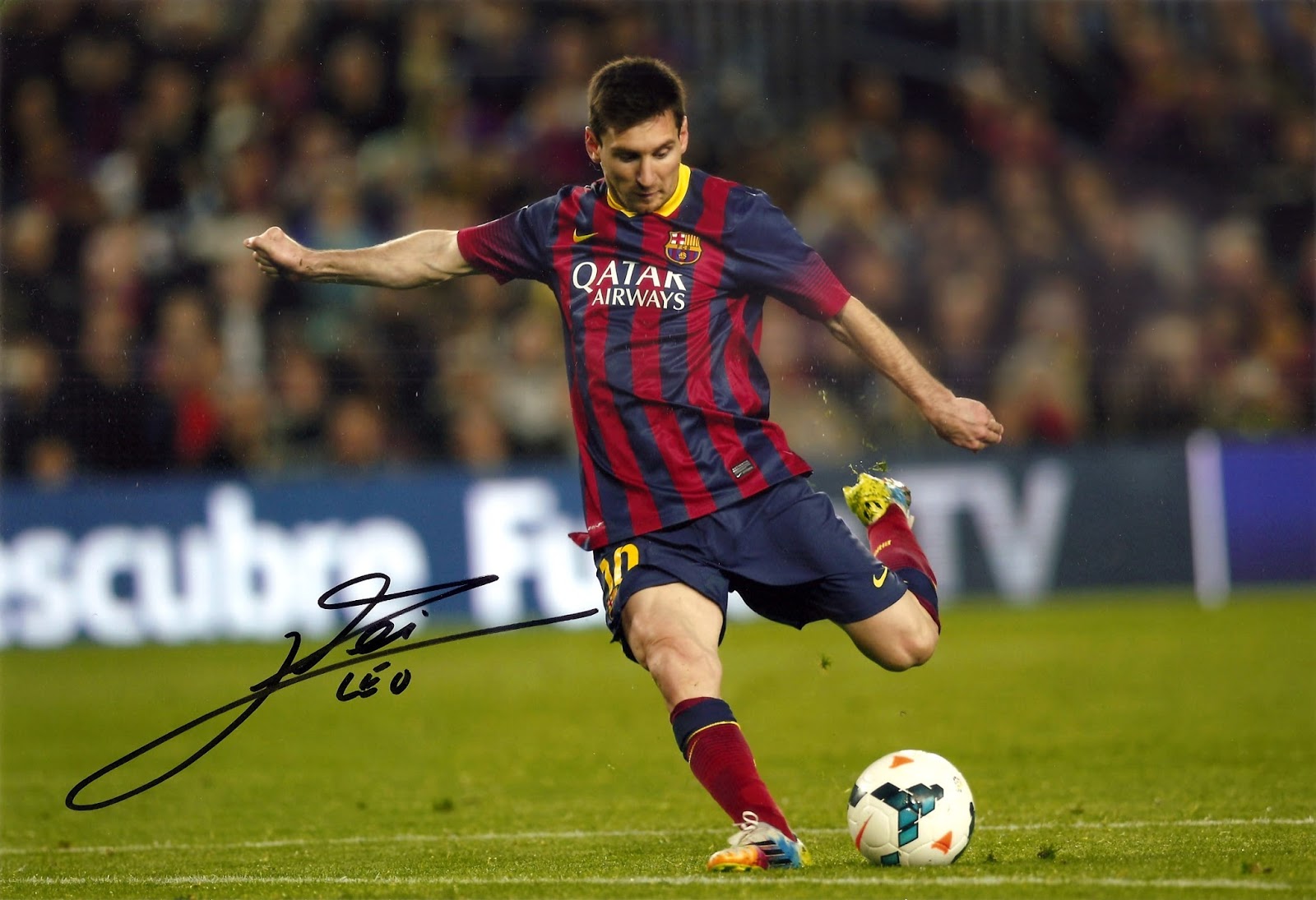 Panini Nations Sticker and Card Collection: Messi autograph