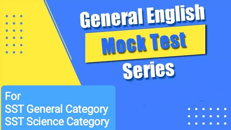 English MCQs Mock Test for SST General & Science Category