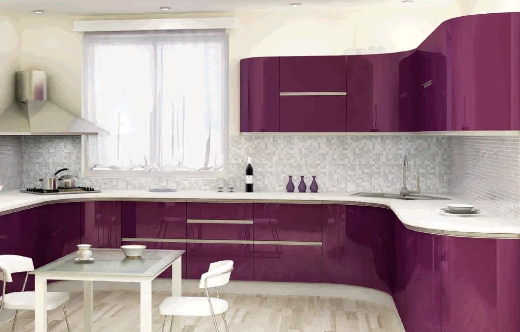 Modern Purple Kitchens - jhayrshow