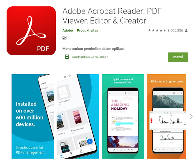 fungsi adobe reader pada android