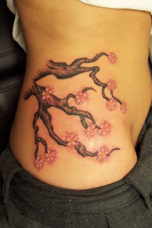  japanese side body female tattoo 13 Cherry Blossom Tattoo Why Women