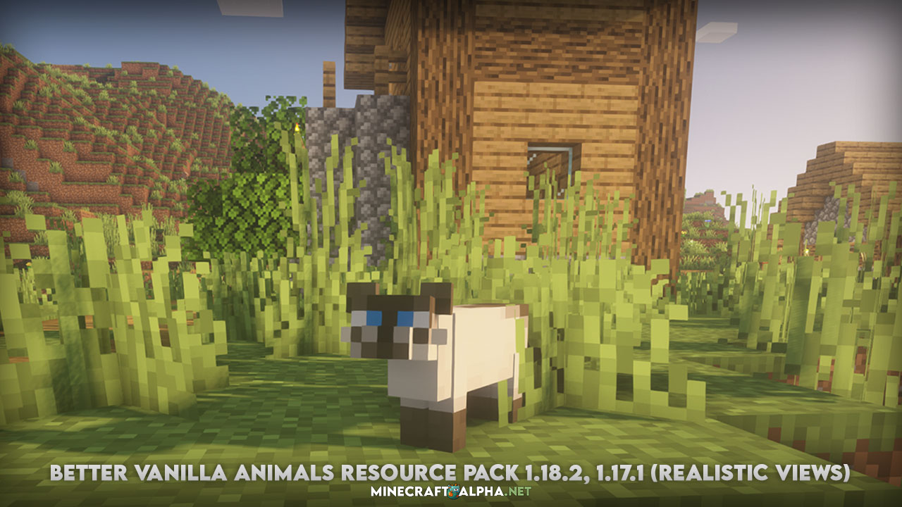 Better Vanilla Animals Resource Pack 1.18.2, 1.17.1 (Realistic Views)