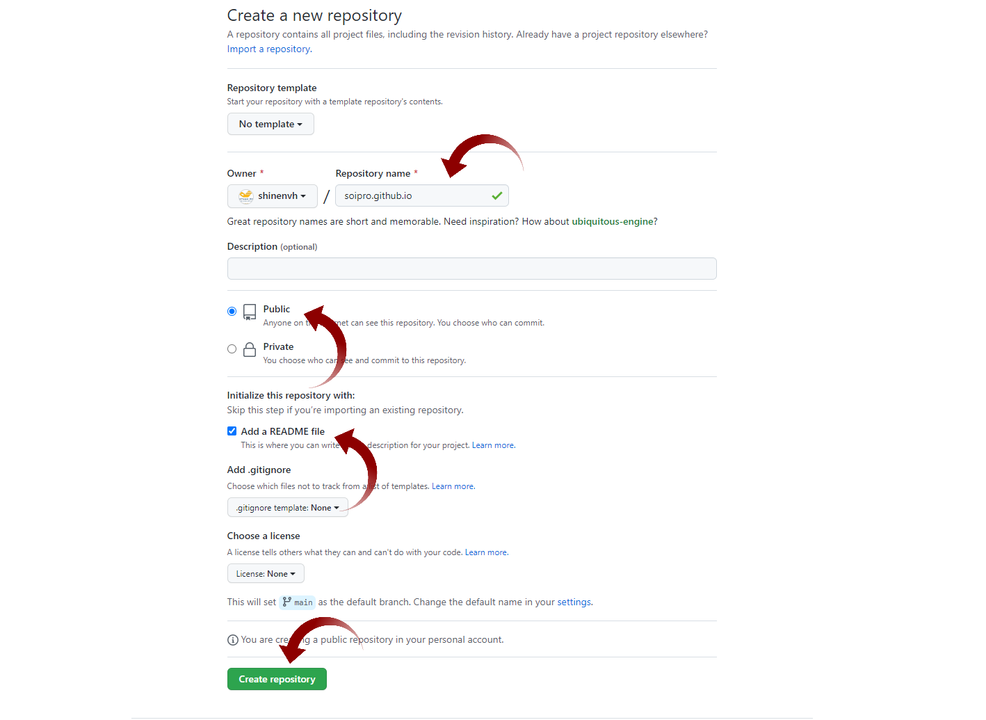 How to Create Repository on GitHub Example