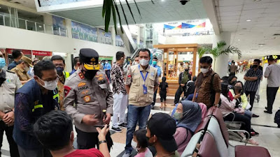 Kapolda Sumut Cek Kesiapan Bandara Kualanamu Sambut Pemudik