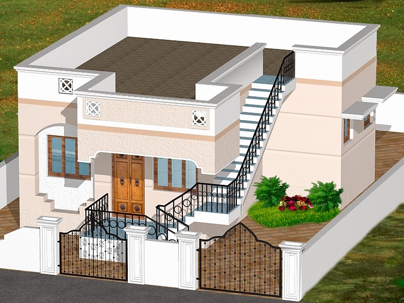 INDIAN  HOMES HOUSE  PLANS  HOUSE  DESIGNS  775 SQ FT 