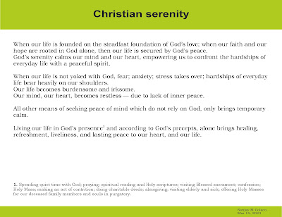 Christian serenity