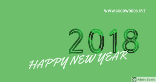 Green trending cool looking simple new year greetings idea
