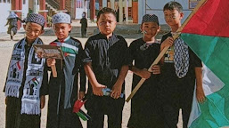 Ratusan Siswa SDIT Al Munawwarah Wahda Islamiyah Wonomulyo, Gelar Pawai Aksi Bela Palestina