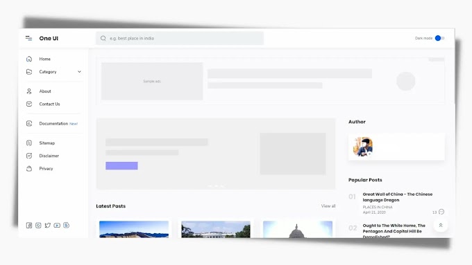 One UI Premium Blogger Template