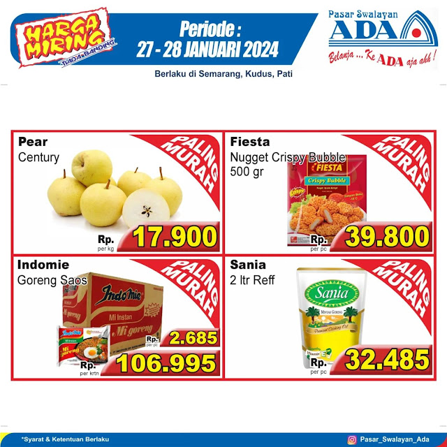 Promo Swalayan ADA Harga Miring 27 - 28 Januari 2024