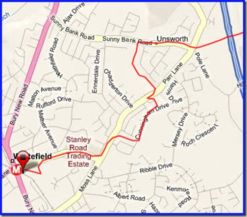 Unsworth to Whitefield