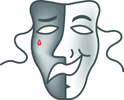 The comedy/tragedy mask is most commonly known as the drama mask or theater The comedy/tragedy mask is most commonly known as the drama mask or theater