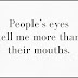 People's eyes