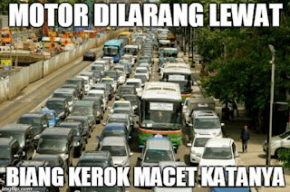 gambar dp bbm motor bikin macet