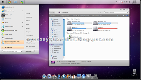 Snow Leopard - AyudasyTutoriales