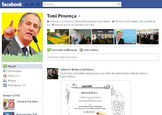 Reprodução (www.facebook.com/toniproenca54)