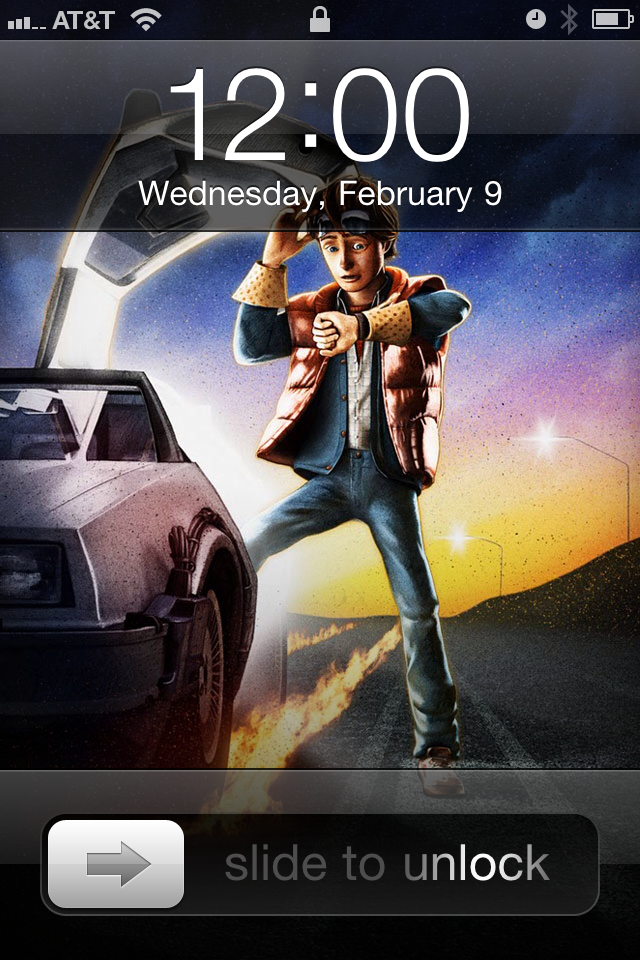 Back to the Future iPhone Wallpaper