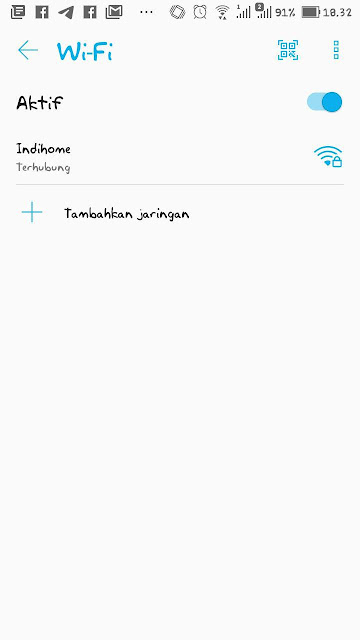 Masuk SSID Hp