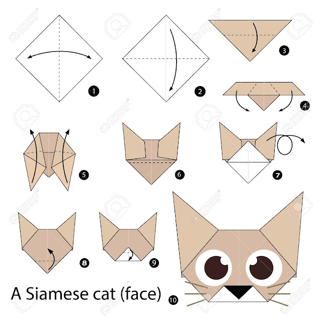 Gato diagramas papiroflexia