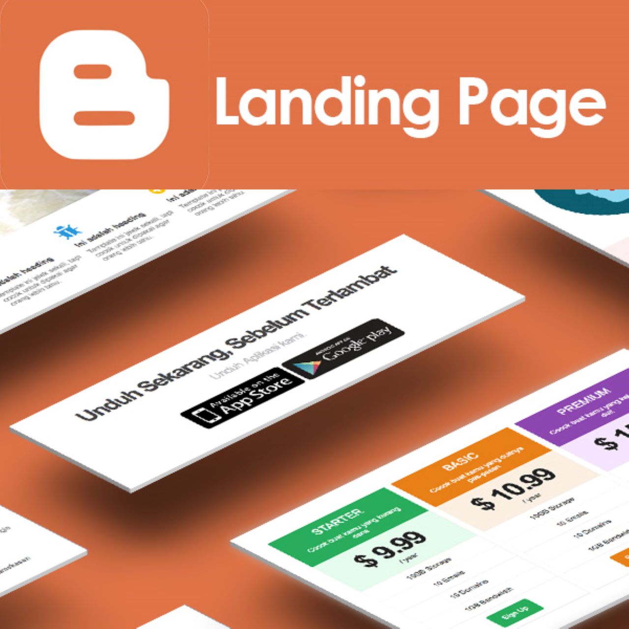 Blogspot Landing Page For Business